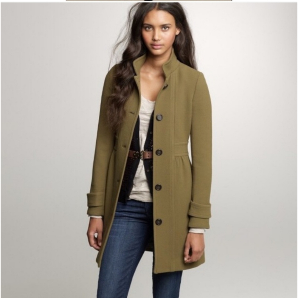 J. Crew Olive Pea Coat